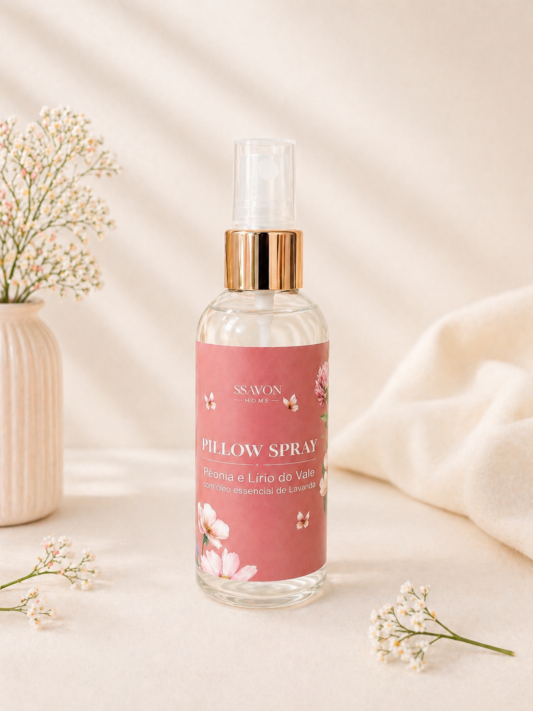 Pillow Spray - 60ml (Spray para travesseiro com óleo essencial de lavanda)