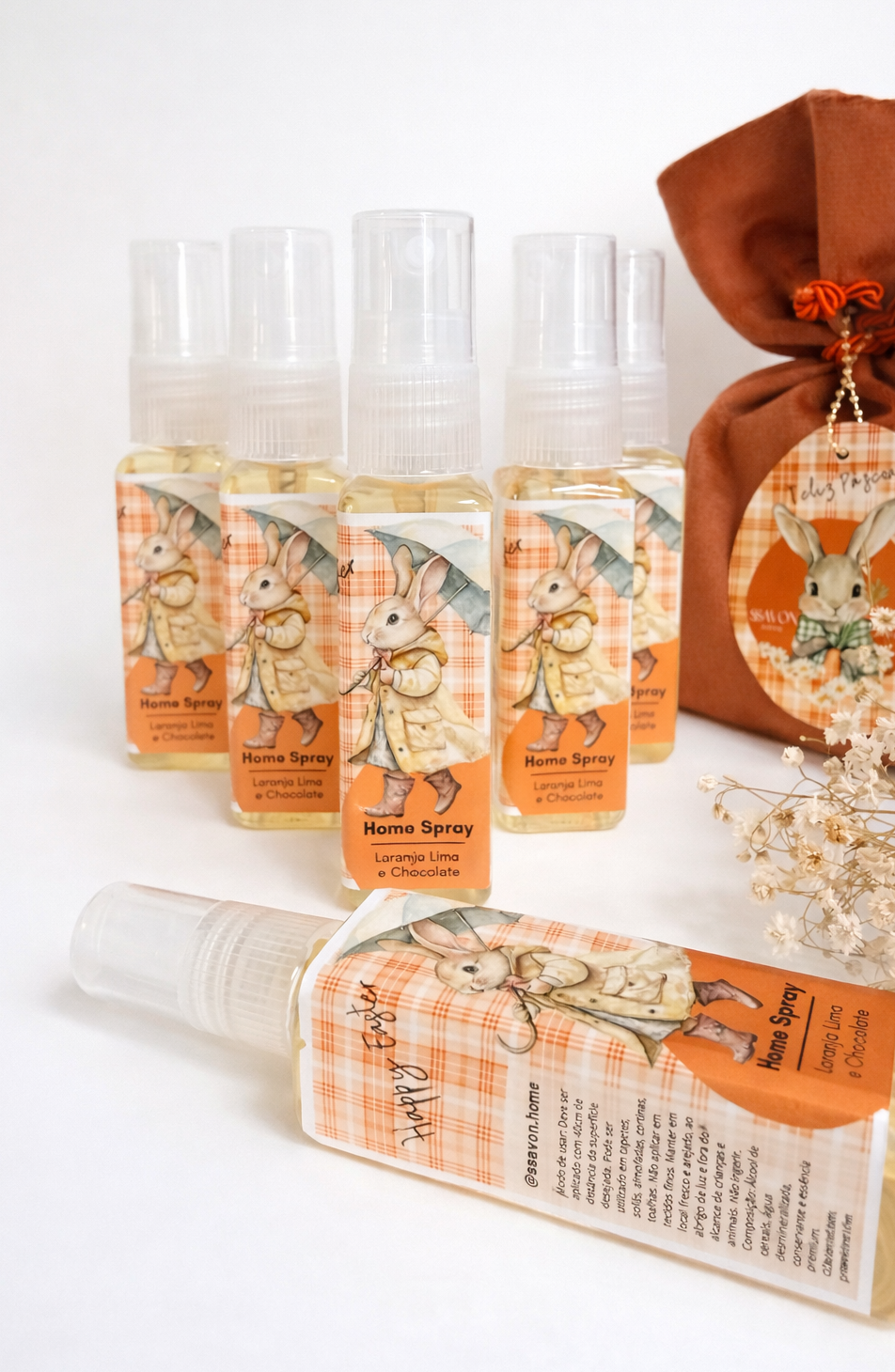 Pequenos Mimos - Mini Home Spray PET - 40ml - ED. PÁSCOA