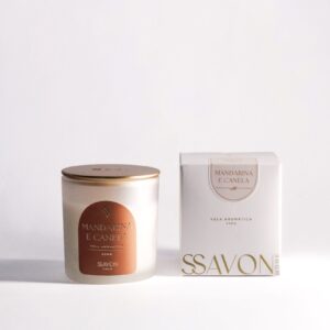 Vela Aromática- 220g (Mandarina e Canela)